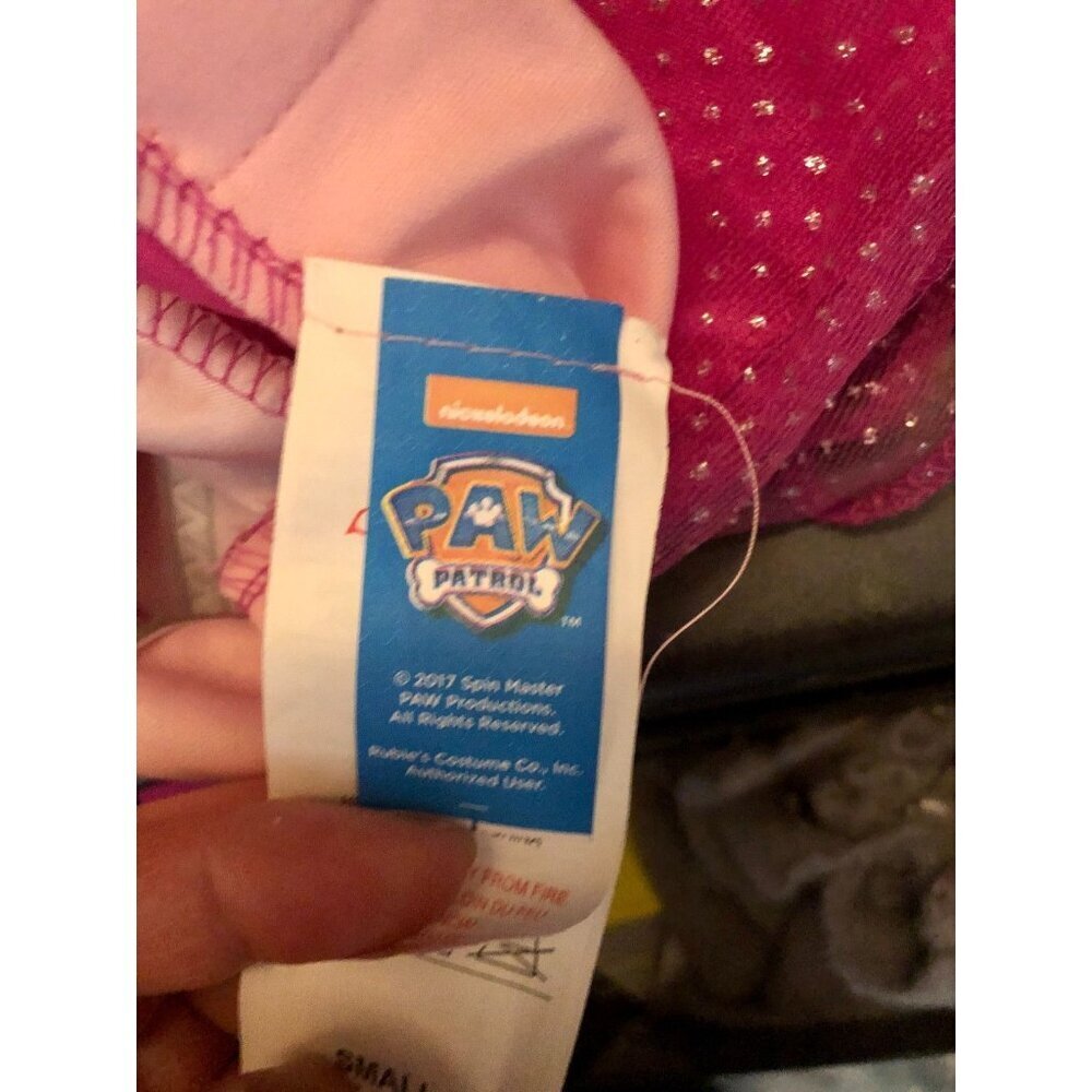 Official Rubie's Skye PAW Patrol Costume Dress & Backpack Girls Small 4-6 Pink - Picture 7 of 9
